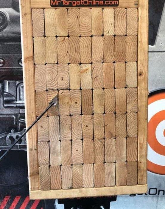 Axe & Knife Wood Block Throwing Target