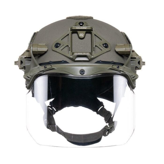 TEAM WENDY EXFIL FACE SHIELD: RANGER GREEN - SIZE 2 XL - RAIL 3.0 COMPATIBLE ONLY