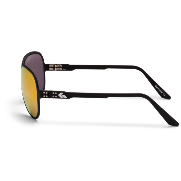 GATORZ - SKYHOOK - MATTE BLACK - BROWN POLAR W/ PINK MIRROR