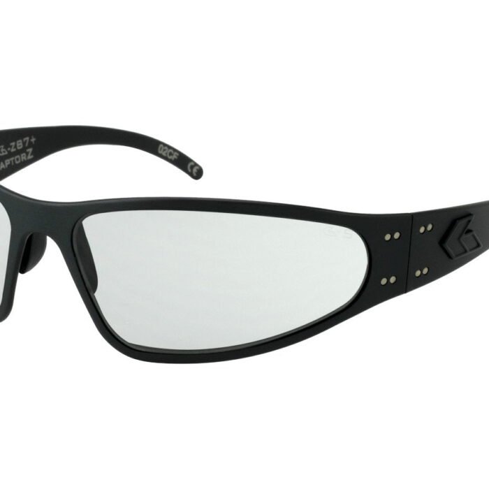 GATORZ WRAPTOR ANSI Z87+ BLACK W/ CLEAR ANTI-FOG LENS