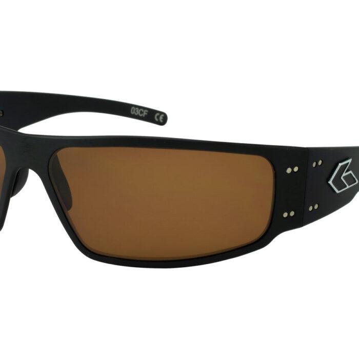 GATORZ MAGNUM - BLACK - BROWN POLARIZED LENS