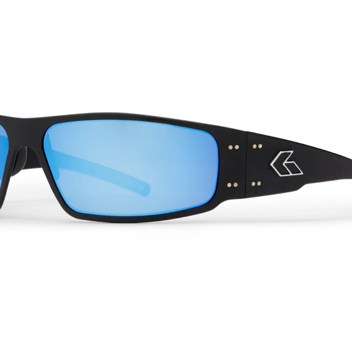 MAGNUM BLACK SILVER LOGO - DIGITALLY OPTIMIZED POLAR (OPZ) SMOKE BLUE MIRROR