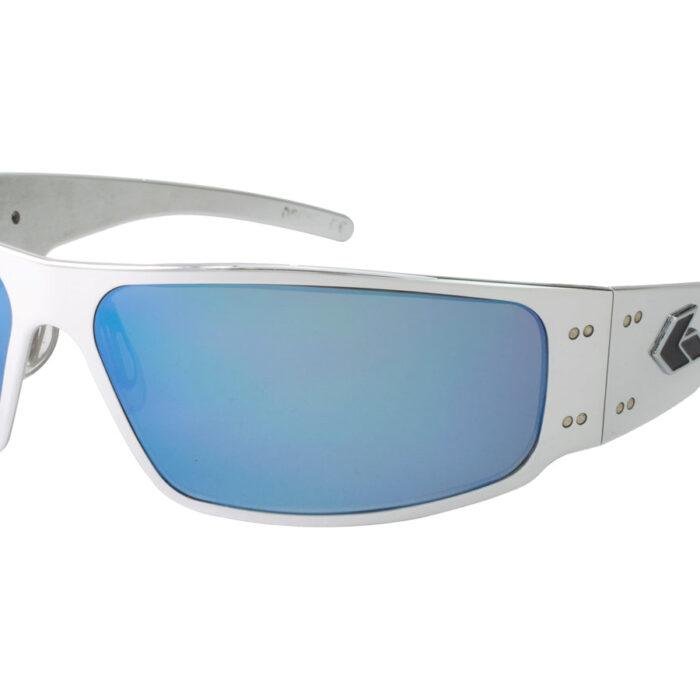 GATORZ WRAPTOR - BLACK - SMOKED W/ BLUE MIRROR LENS
