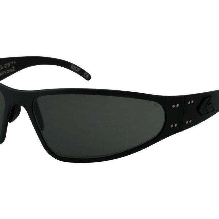 GATORZ WRAPTOR ANSI Z87+ BLACK W/ SMOKED ANTI-FOG LENS