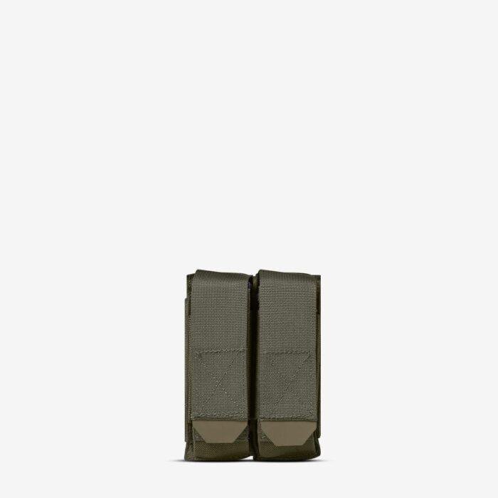 Double Multi-Caliber Pistol Mag Pouch - Color: Ranger Green