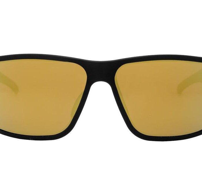 GATORZ DELTA - MATTE BLACK - GOLD MIRRORED POLARIZED