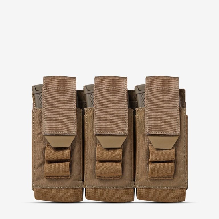 Carrier: Triple Multi-Caliber Rifle Mag Pouch - Color: Coyote